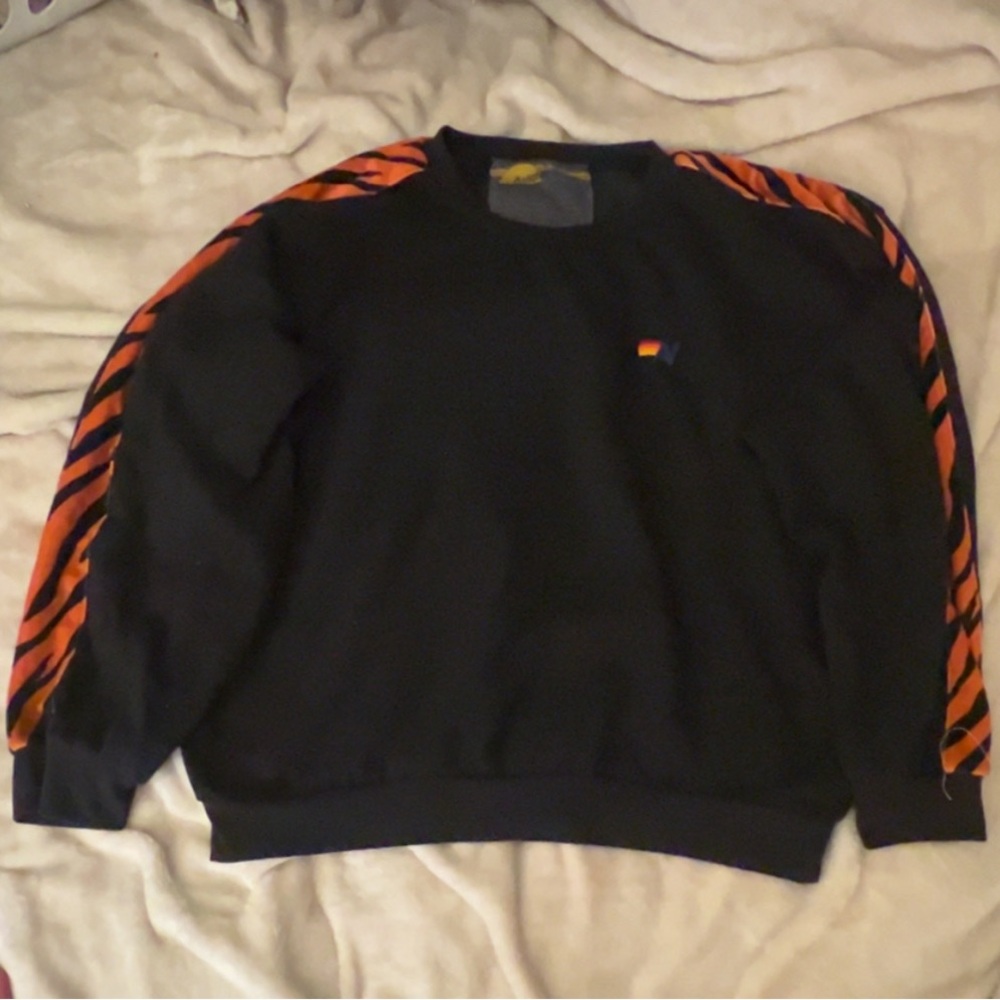 Aviator Nation L Sweatshirt Black // Tiger Stripe